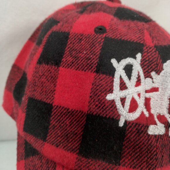 Doodlebug Boutique Steamboat Willie Mickey Mouse Cap Hat Buffalo Plaid Flannel - Picture 3 of 16
